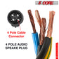 5Core Speakon Adapter High Quality Audio Jack Male Audio Pin Speaker