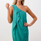 One-Shoulder Ruffle Detail Mini Dress