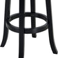 Augusta Extra Tall Swivel Bar Stool, 34-Inch, Black