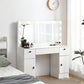 Dresser With Illuminated Mirror, 3 Colors, Lighting Mode, Brightness
