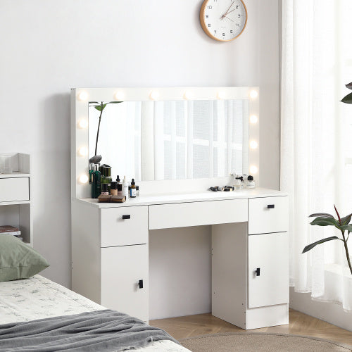 Dresser With Illuminated Mirror, 3 Colors, Lighting Mode, Brightness