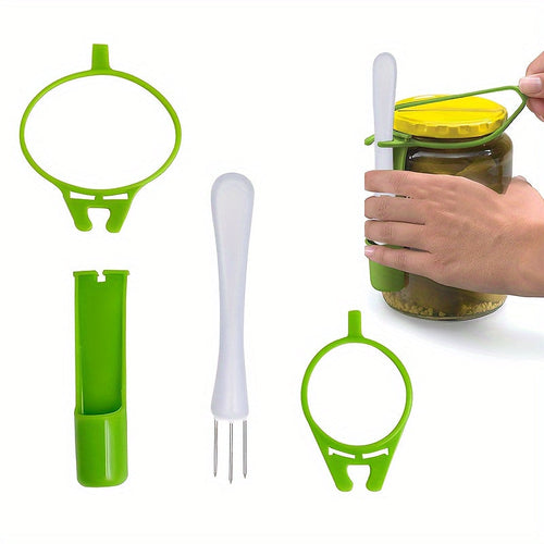 Dual Set of Plastic Pickle Forks for Pickle Lovers