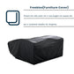 PE Wicker Rattan Double Chaise Lounge, 2-Person Reclining Daybed with