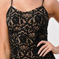 Elegant Black Lace Maxi Dress with Side Slit