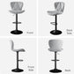 Bar Stools Set of 2,Counter Height Barstools with Backs Faux Leather