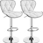 Bar Stools Set of 2, Island Chairs Shell Back, PU Leather Adjustable