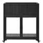 Patio 35.4''x17.7''x37.4'' Mini Wood Cold Frame, Compact 2 Doors