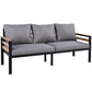 4-Piece Outdoor Furniture Sofa Set for 5 People with  Acacia Wood