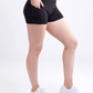 High-Waisted Athletic Shorts with Side Pockets
