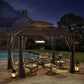 Hardtop Gazebo 10 X 12 Ft. Outdoor Gazebo, Heavy Duty Steel Frame
