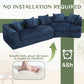 Boucle Sofa 3 Seater for Living Room Oversized Comfy Sofa unique