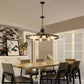 8-Light Retro Farmhouse Chandelier For Kitchen, Living room, Dining