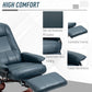 Faux Leather Manual Recliner, Adjustable Swivel Lounge Chair with