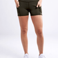 High-Waisted Athletic Shorts with Side Pockets