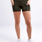 High-Waisted Athletic Shorts with Side Pockets