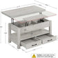 Coffee Table Lift Top, Multi-Function Convertible Coffee Table with