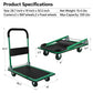 Mobile Platform Trolley Home Large Foldable Cart Cart Cart 330 Lb