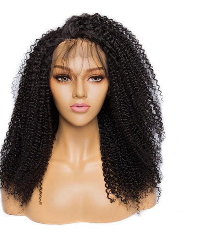 13x4 Afro Kinky Curly Lace Front Human Hair Wigs - Walbiz.com