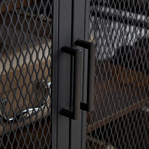 Coffee Bar Cabinet With Power Outlet, 3 Floor Wine Cooler Bar Counter