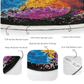Colorful Round Rug, Living Room Area Rug, Bedroom Circle Carpet,