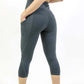 Seajoy Athletic High-Waisted Capri Leggings with Hip Pockets
