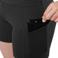 Jolie High-Waisted Athletic Shorts with Hip Pockets