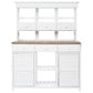 65.7'' H Tall Garden Potting Bench Table with Hutch,Patio Storage