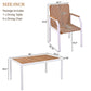 7 Piece Patio Dining Table Set, Outdoor Wicker Furniture Set of 6