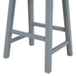 Farmhouse Rustic 2-piece Counter Height Wood Kitchen Dining Stools for