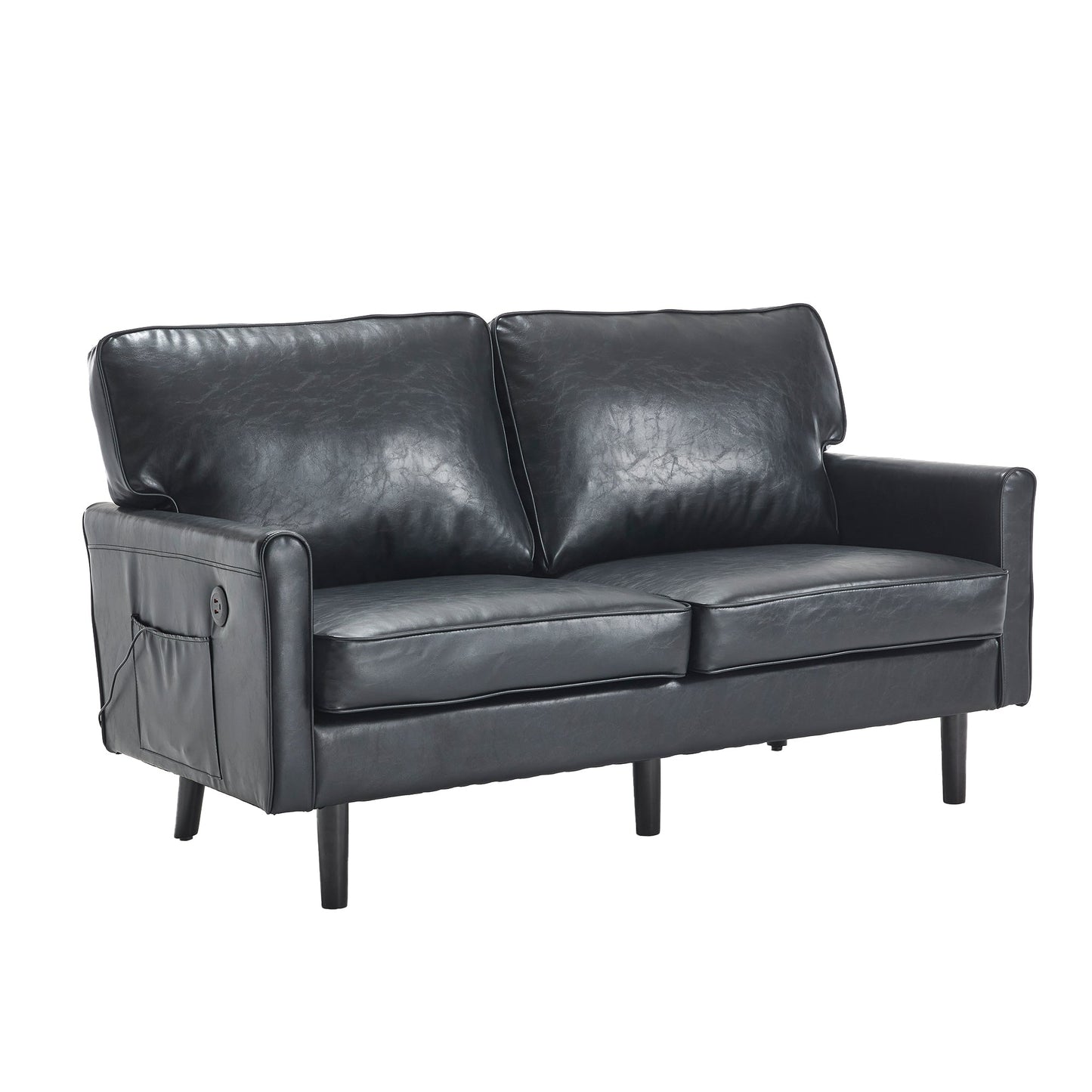 Loveseat Sofa, Mid Century Modern Love Seat, 2 Seater Sofa Couches for