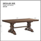78.74 Rectangular Rubber Wood Dining Table For 6-8 With Wooden Trestle
