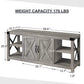 Farmhouse Grey TV Stand for 50-65 Inch Tvs