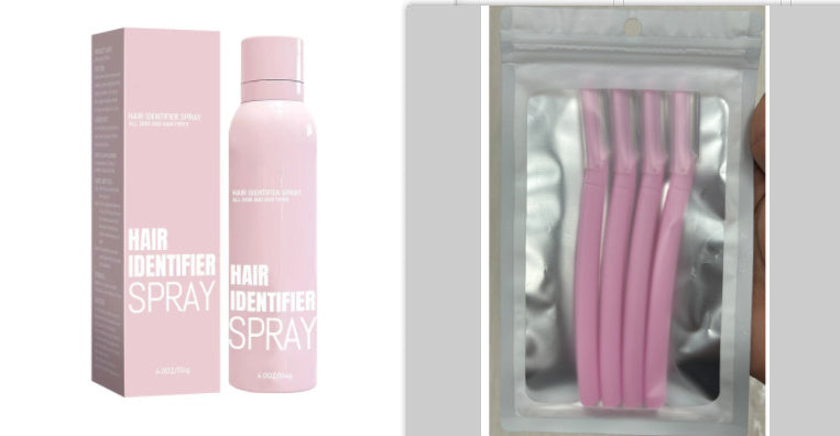 Hair Identifier Spray Set For Face Shaving Moisturizing Dermaplaner