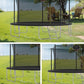 14 FT TRAMPOLINE INSIDE SAFETY NET WITH BASKETBALL HOOP
