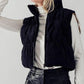 Cropped Corduroy Puffer Vest