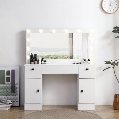Dresser With Illuminated Mirror, 3 Colors, Lighting Mode, Brightness