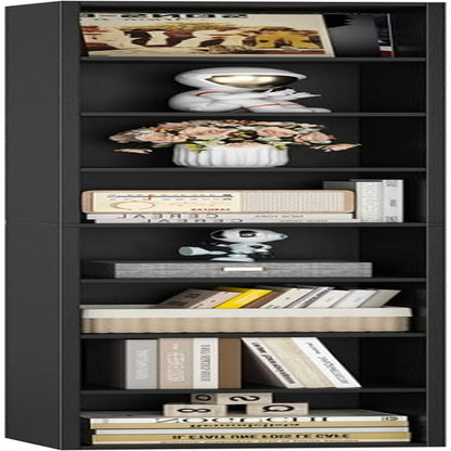 8-Tier Media Tower Rack, 11.6 X 9.3 X 70.9 Inches CD DVD Slim Storage