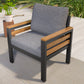 4-Piece Outdoor Furniture Sofa Set for 5 People with  Acacia Wood