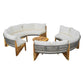 6 - Person Outdoor Seating Group with Cushions and A Coffee Table(old