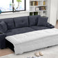 Convertible Sectional Sofa With Armrest Storage