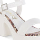 Kolata Faux Leather Pin Buckle Platform Heels