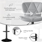 Bar Stools Set of 2,Counter Height Barstools with Backs Faux Leather