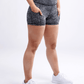 High-Waisted Athletic Shorts with Side Pockets