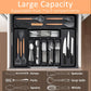 Expandable Silverware Organizer Tray - Adjustable Flatware Storage for