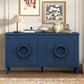 Four-door sideboard with French-Inspired,Suitable for Living Rooms,