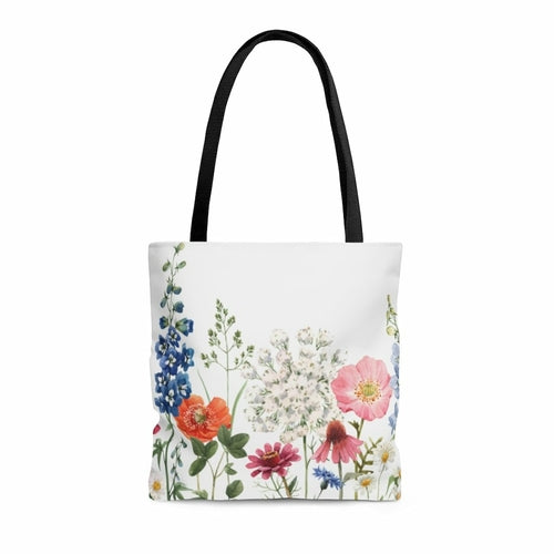 Double Sided Spring Floral Print Tote Bag - Walbiz.com