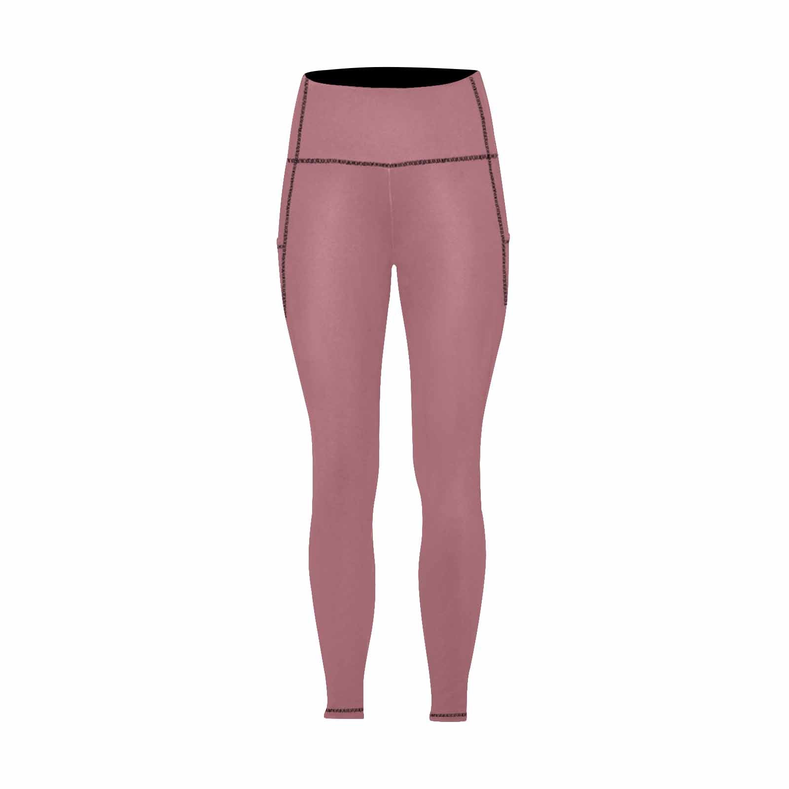 Uniquely You Womens Leggings with Pockets - Fitness Pants /  rose gold - Walbiz.com