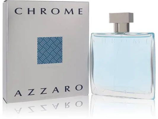 Chrome Azzaro Eau de Toilette, 3.4 oz Eau De Parfum Intense Spray for Men