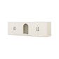 Modern Cat Litter Box Furniture With Double Room, Wooden Cat Litter