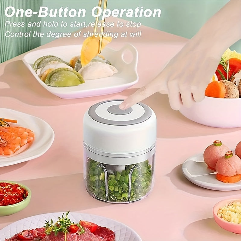 Compact Electric Garlic Crusher  USB Meat Grinder 100250Ml